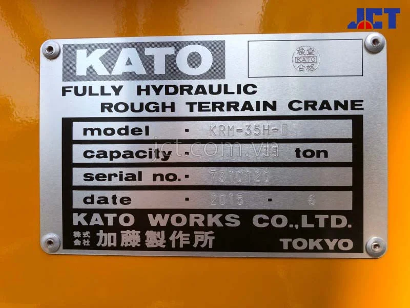 Hình ảnh xe cẩu bánh lốp 35 tấn Kato KRM-35H-II-MR-350RI